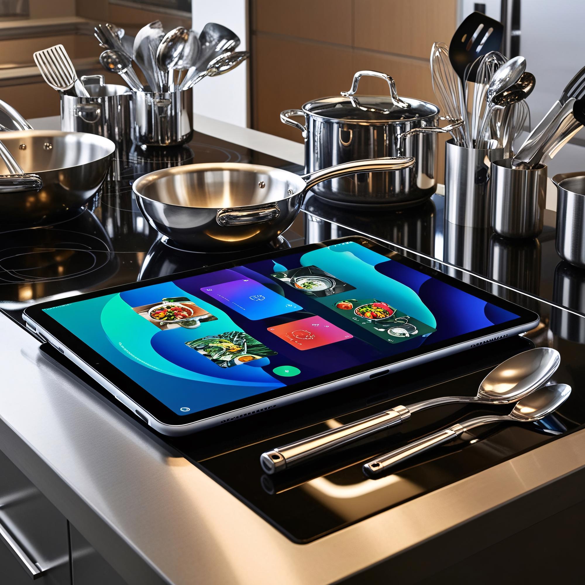 Studio didattico cucina con utensili moderni